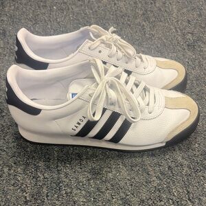Adidas Samoa White and Black Sneakers - Men’s Size 10